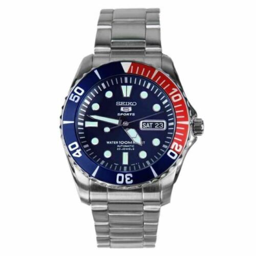 ✌️Reloj Seiko 5 Sport automático hombre, acero esfera azul SRPG29K1.