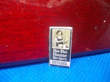 BE RO BLACK HOME RECIPE BOOK WITH PRINTED PAGES INSIDE PAGES FOR A DOLLS HOUSE