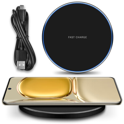 QI Wireless Ladestation für Huawei P50 Pro / Plus Induktiver Charger Ladegerät