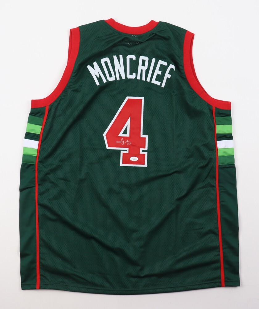 Sidney Moncrief Autographed Signed Milwaukee Bucks Jersey (JSA COA)5xAll Star Shooting guard 