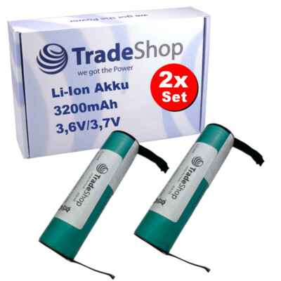 2x AKKU 3200mAh 3,6V Li-Ion für Kärcher WV50 Plus WV2 WV2 Plus WV2 Premium WV70