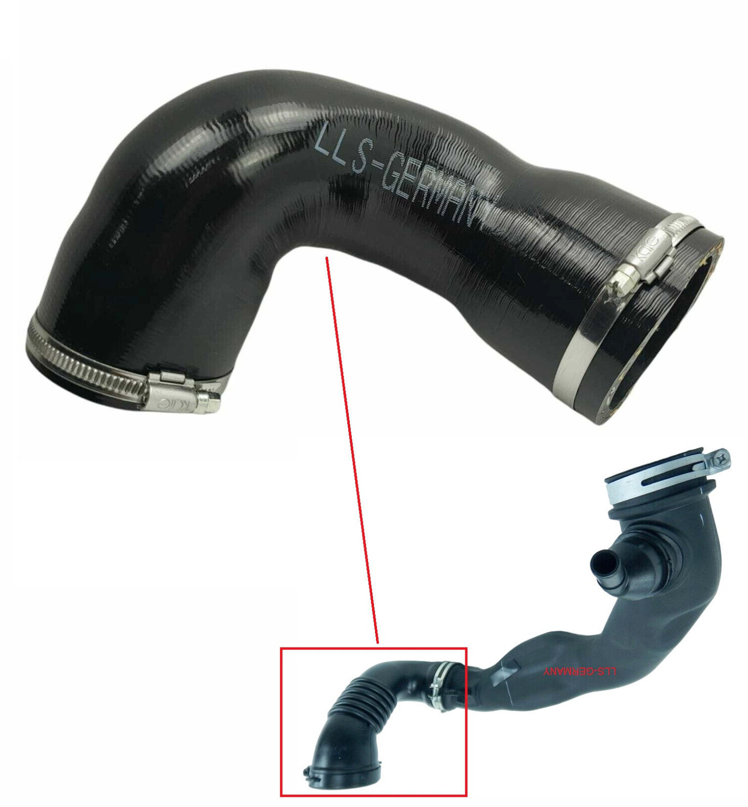 Turbo Hose Intercooler Hose for MAZDA 5 2.0 CD RF7N13221