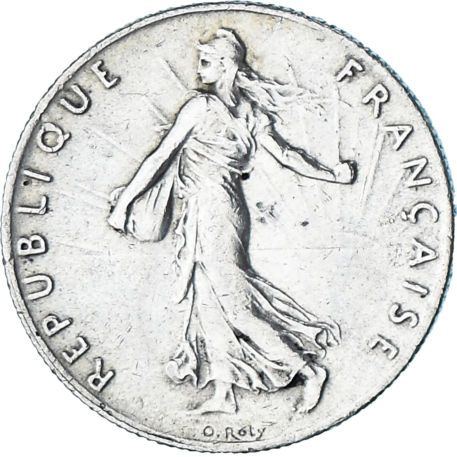 Moedas de prata 1897 Ano Francês