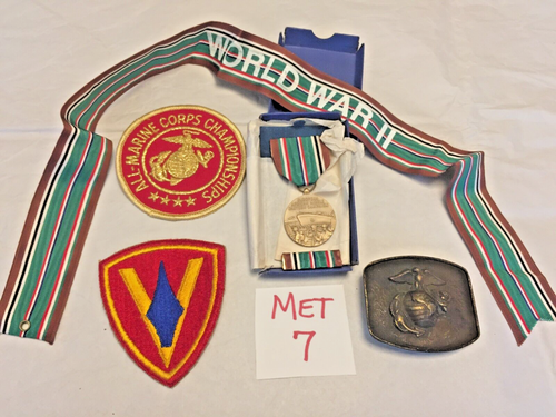 USMC Marines EGA Medaglia Esercito Vintage varie Medaglie di Guerra Militari toppe #7 - Foto 3 di 12