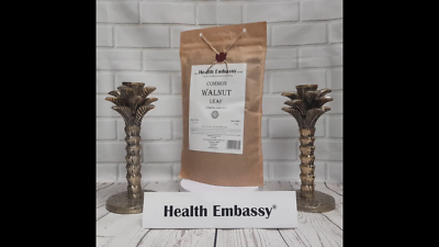 Health Embassy Common Walnut Leaf (Juglans Regia) 100% Natural Herbal Tea Loose Leaf