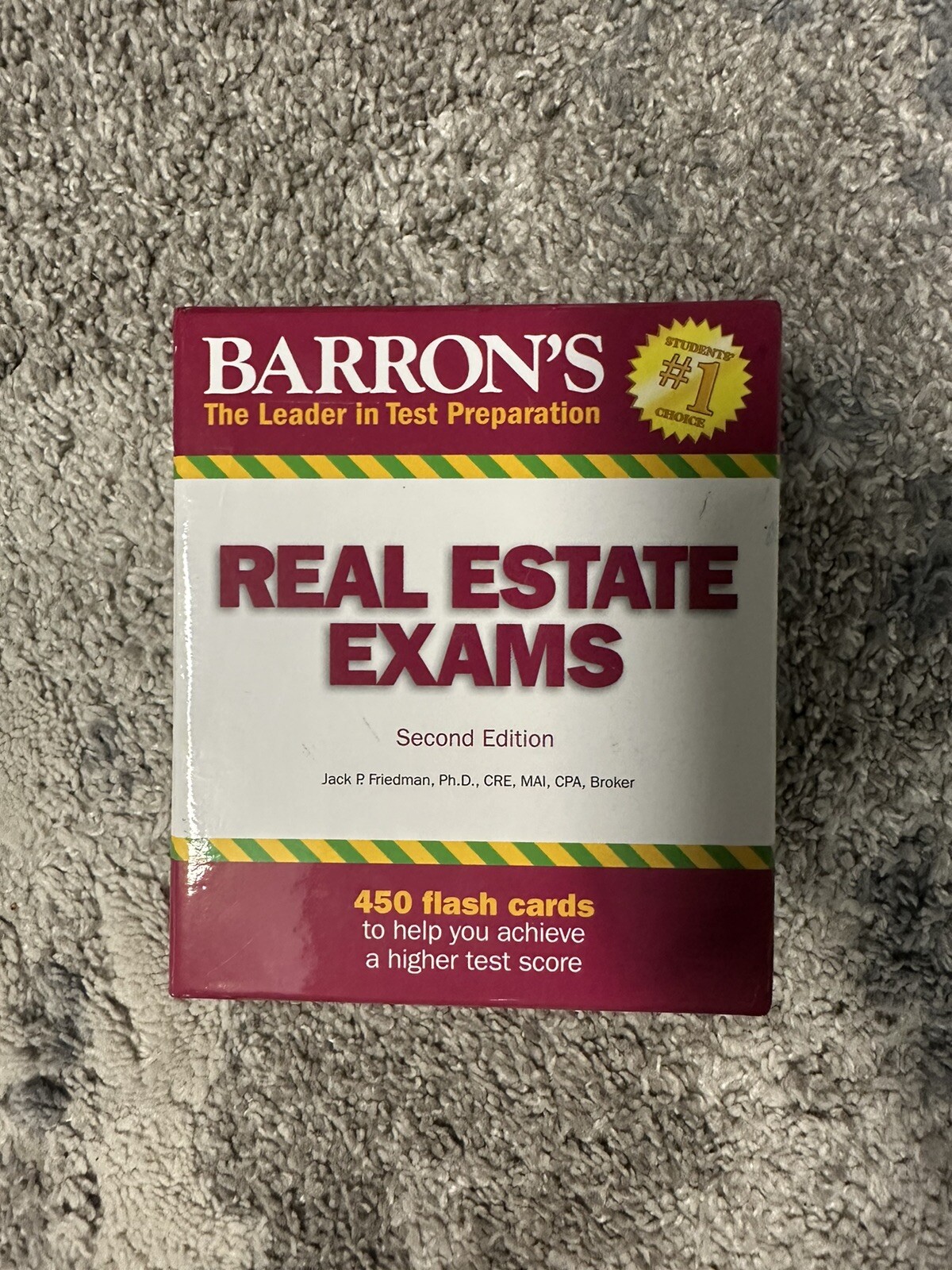 Barron's Test Prep Real Estate Exam Flash Cards 2nd Edition 450 cards