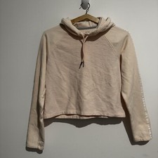 Under Armour Women  s Light Pink Cropped Hoodie Size S Pullover Active