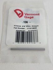 Vermont Gage - 111213600 - .136" Minus - Class ZZ Pin Gage