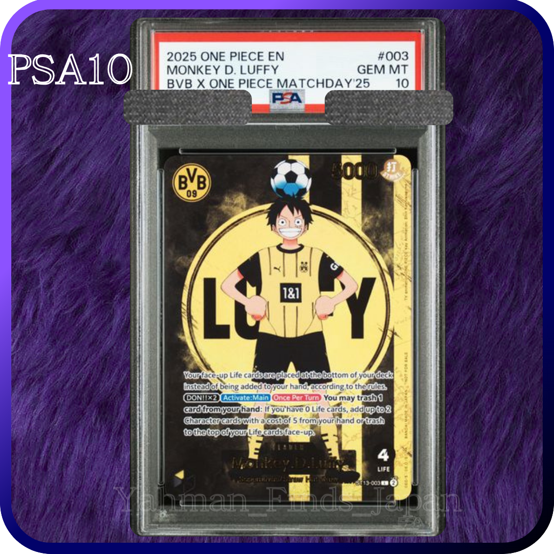 PSA 10 Monkey D Luffy ST13-003 BVB Borussia Dortmund ONE