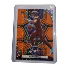 2022 Panini Mosaic Sam Howell NFL Debut Orange Reactive RC Washington  Seahawks