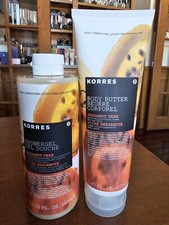 Korres - BERGAMONT PEAR - Shower Gel  Body Butter Set - FULL-SIZE- New