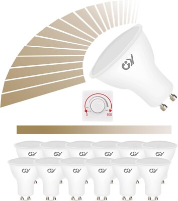 12x GU10 LED Reflektor Dimmbar Neutralweiß Leuchtmittel Strahler Lampe Glühbirne