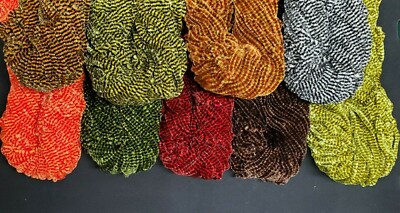 VARIEGATED RAYON CHENILLE SKEIN SIZE #0 FINE - 72 Yards You Pick Color