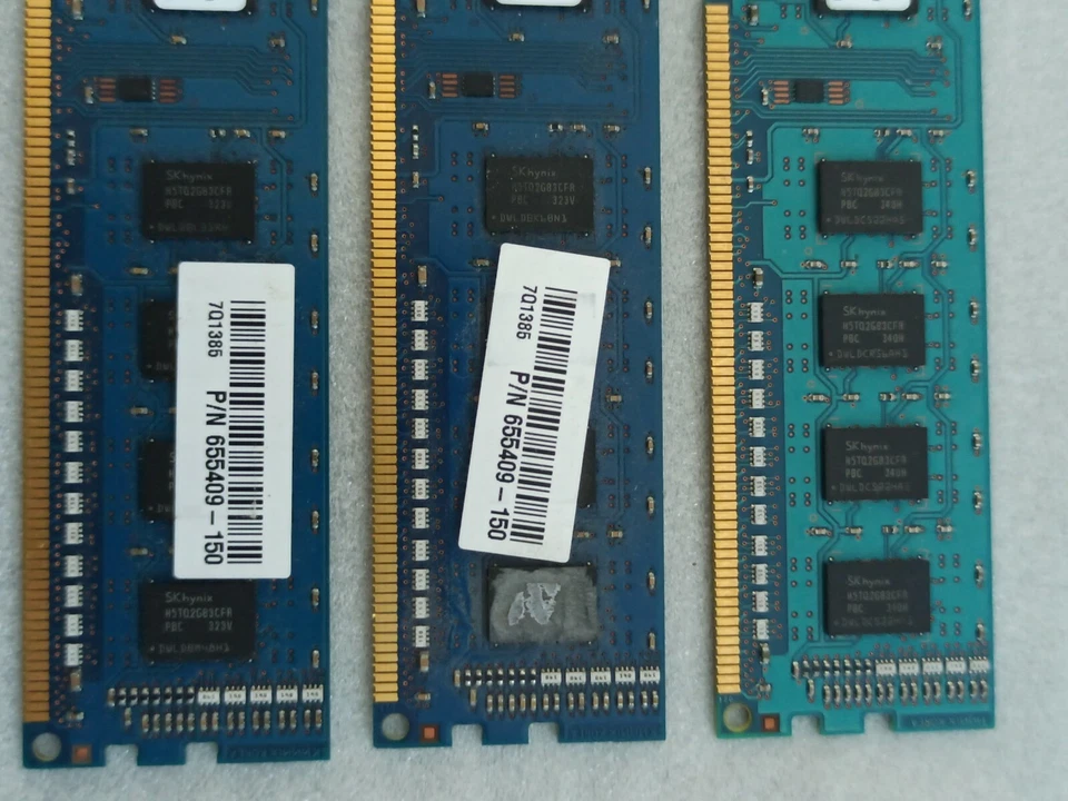 SK Hynix 6GB (3x2GB) 1Rx8 PC3-12800 DDR3 Desktop Memory RAM HMT325U6CFR8C-PB - Image 3 of 4