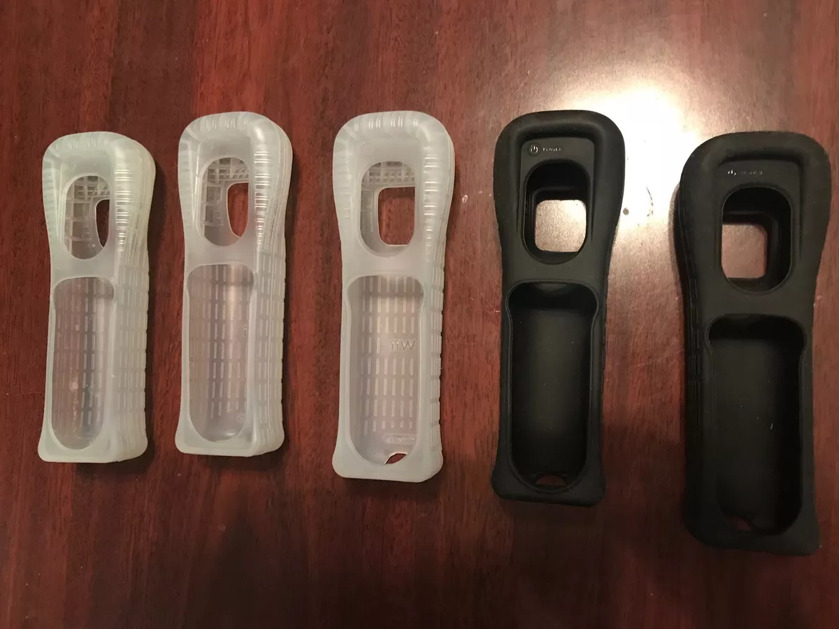 Lot Of 5 Nintendo Wii Controller Remote Rubber Silicone Cover Skin