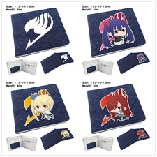 Anime FAIRY TAIL Cartoon Men Wallet Bi-Fold Coin ID card Holder Case Money Clip