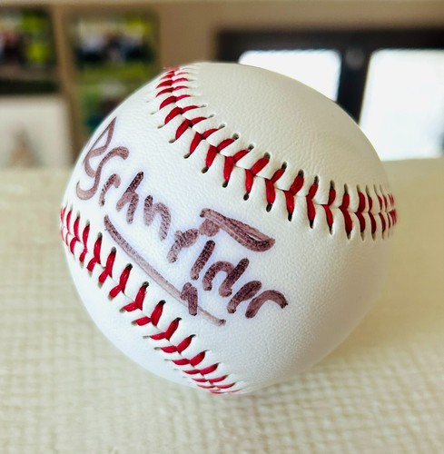 ACTOR JOHN SCHNEIDER DUKE OF HAZARD SIGNED BASEBALL W/PHOTO PROOF - Picture 4 of 6