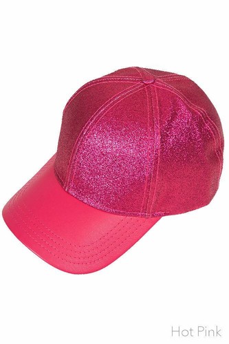 C.C exklusive Damenmode glänzend Glitzer Uni Baseball Schirmmütze Mütze - Bild 9 von 11