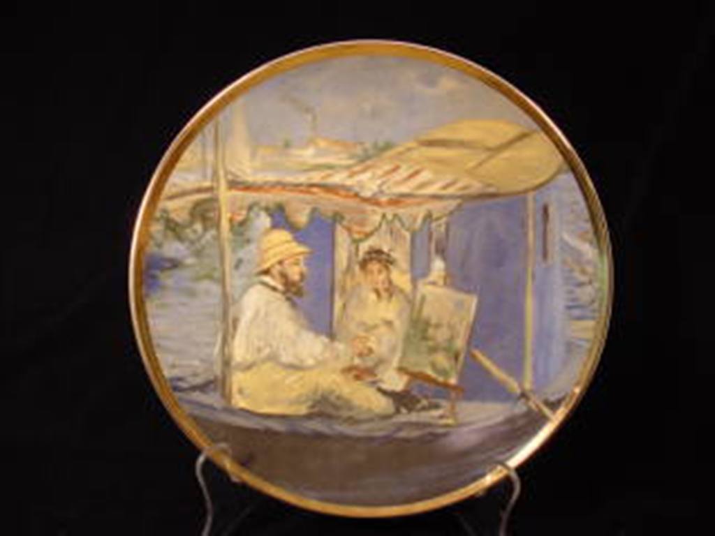 Vintage Édouard Manet Barque Porcelain Collector Plate
