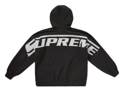 with tags Supreme Wrapped Half Zip Hooded Sweatshirt Washed