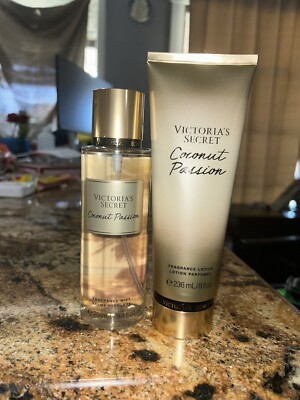 New Victoria's Secret VS Coconut Passion Fragrance Body Mist Lotion Set