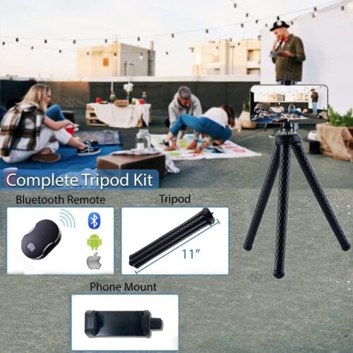 Fugetek Flexible Phone Camera Tripod Stand Holder, with Bluetooth Remote - Picture 6 of 7