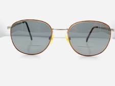 Vintage Pascale Brown Gray Metal Oval Sunglasses Japan FRAMES ONLY