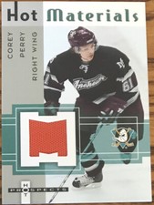 2005-06 Fleer Hot Prospects Hot Materials Corey Perry HM-CO Anaheim Ducks