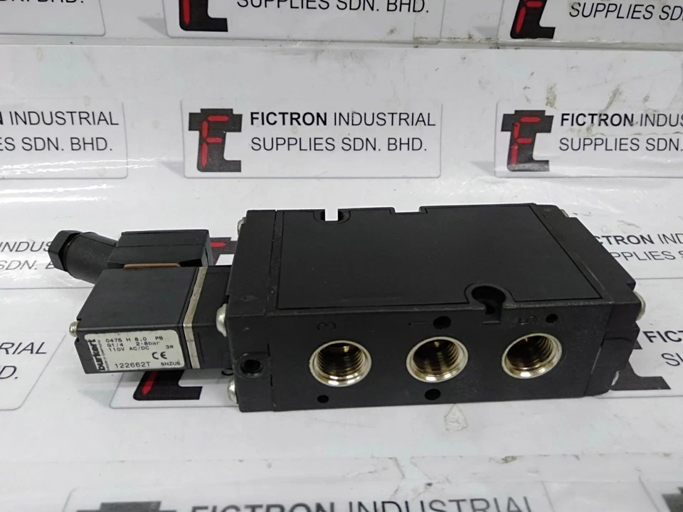 全新 SURPLUS 1UNIT 122662T 0475 H 8,0 PB G1/4 2-8bar 110V 交流电/直流 3W c/w 008355R — 第 2/4 张图片