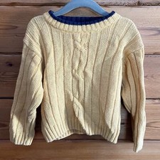 Vintage McDonalds McKids Yellow Knit Kids Sweater 2T