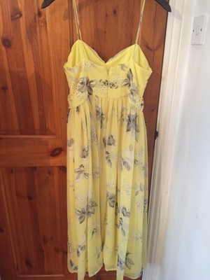 asos yellow bridesmaid dress