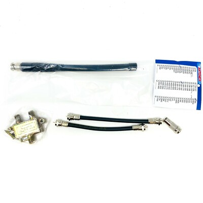 2 pcs 6'' Coaxial Cable & Antenex 2-Way Splitter 5-900MHz & Portable Antenna