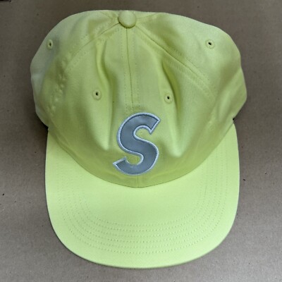 【希少】Supreme 3MReflective Sロゴ6パネルキャップ16SS SS16 Supreme 3M Reflective S Logo 6 Panel Cap Hat Lime