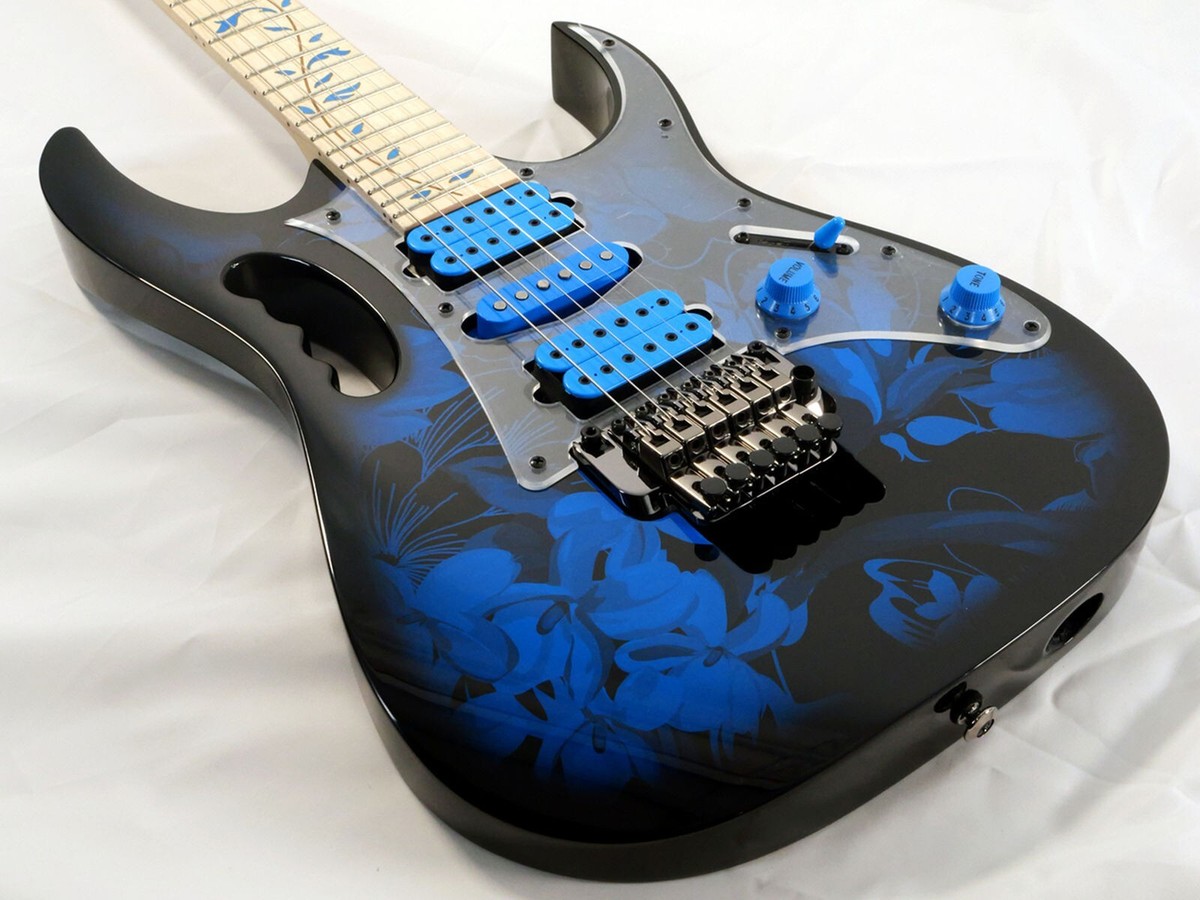 Ibanez JEM77P Steve Vai Signature Electric Guitar Blue Floral