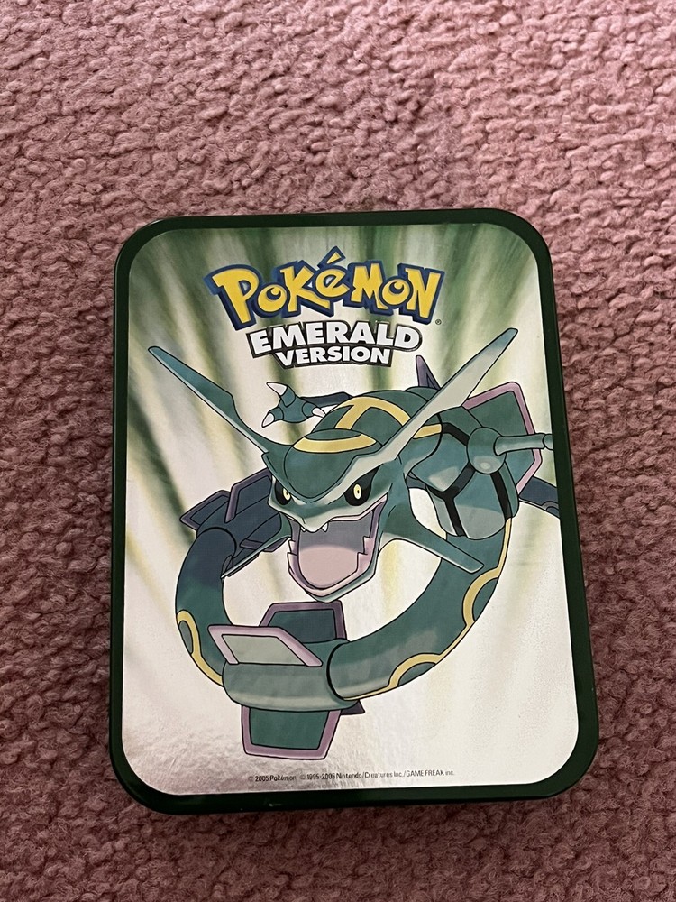 Pokemon Emerald Rayquaza Collector's Tin with VIP I.D. Card And Battle Pass