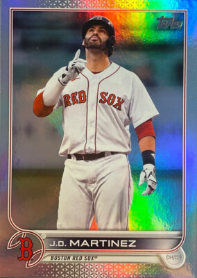 2022 Topps Baseball Series 1 Rainbow Foil Parallel #182 JD Martinez Red Sox