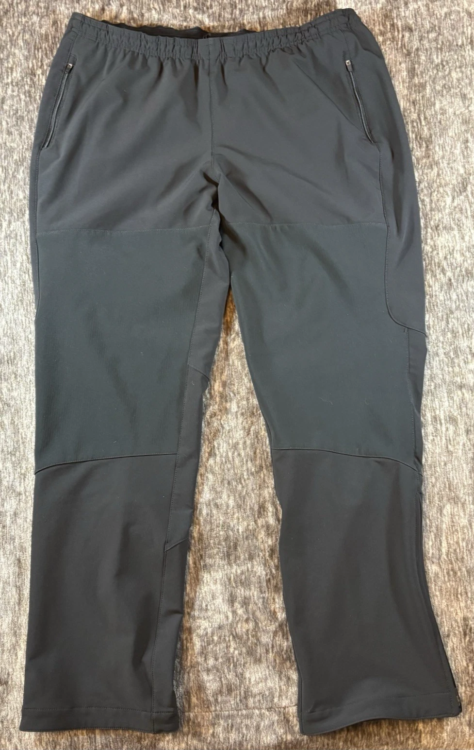 Patagonia Women’s Large Adze Soft Shell Pants Black Stretch w/ ankle zips