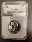 1964 50c Kennedy Silver Half Dollar Coin PCI PR70 Certified