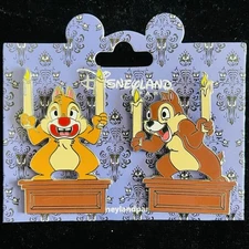 DLP Chip Dale Haunted Mansion Phantom Manor Gargoyles Set DLRP Paris Disney Pin