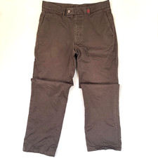 CH Carolina Herrera Men's Brown Cotton Chino Pants Size 35 Made in Peru Casual