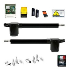 KIT BHE 400 DFM AUTOMAZIONE CANCELLO 2 ANTA BATTENTE 24V AUTOMATICO ELETTRICO