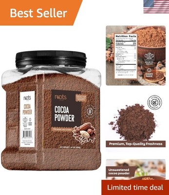 Unsweetened Cocoa Powder 14oz - Gluten-Free Dark Chocolate Bliss