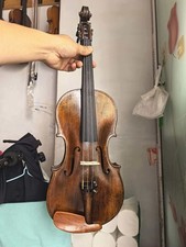 Old 4/4 Violin European maple back 100 Years age spruce top Antique nice sound