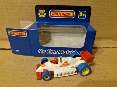 My First Matchbox 1-75 F1 Racer Rennwagen LL-111 Diecast Modellauto Box geöffnet 