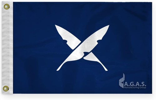 AGAS 12x18in Yacht Club Officers Flag– 200D Nylon - Multi Size Variation - Picture 3 of 128