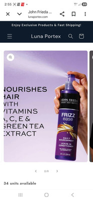 John Frieda Frizz Ease Leave-In Conditioner Spray w/ Argan Oil 8 fl oz