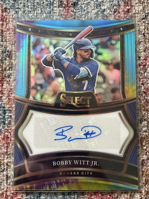 2025 Panini Select Signatures Bobby Witt Jr. #SIG-BW Tie-Dye Prizm /25 (AU)