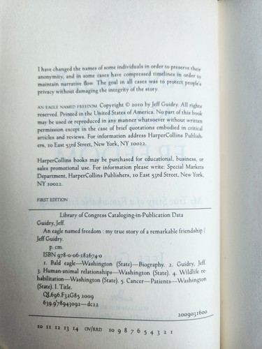 An Eagle Named Freedom: My True Story of a Remarkable Friendship - VERY GOOD - Picture 3 of 3