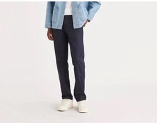 Dockers Signature Khakis Athletic Fit Mens Pants Navy Wrinkle Free Sz 36x30 NWOT