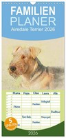 Familienplaner 2026 - Airedale Terrier 2026 Mit 5 Spalten (Wandkalender, 21 X...